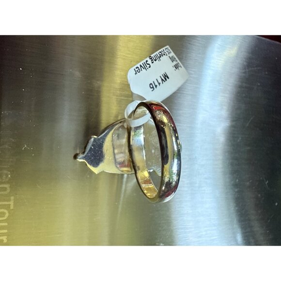 Pink Spiny Turquoise 925 Sterling Silver Closed Back Ring Size 7.25 6.9 Grams - Picture 3 of 5